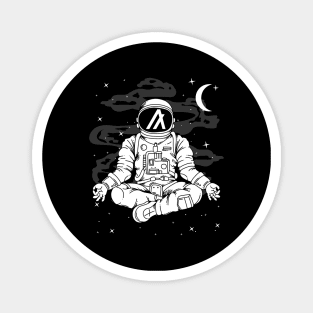 Astronaut Yoga Algorand ALGO Coin To The Moon Crypto Token Cryptocurrency Blockchain Wallet Birthday Gift For Men Women Kids Magnet